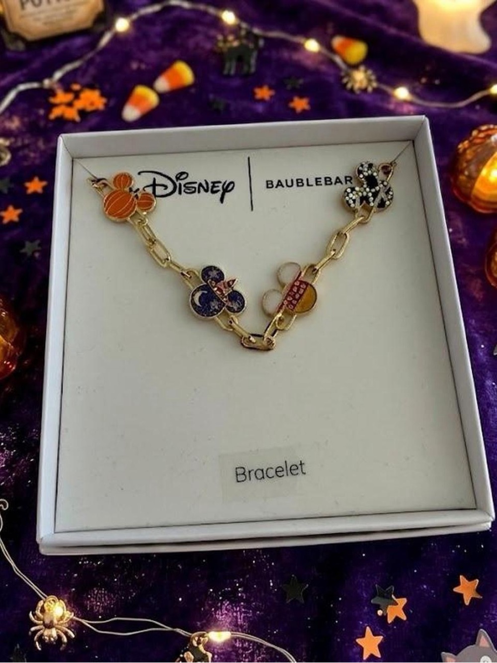Disney x BaubleBar Mickey Mouse Halloween Charm Bracelet